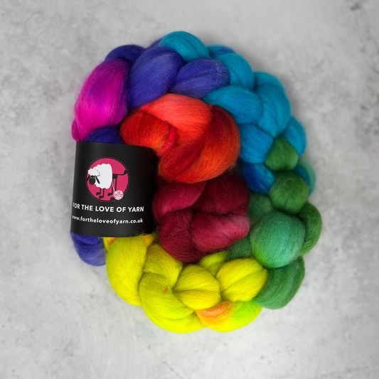 NEW Hand Dyed Polwarth Fibre