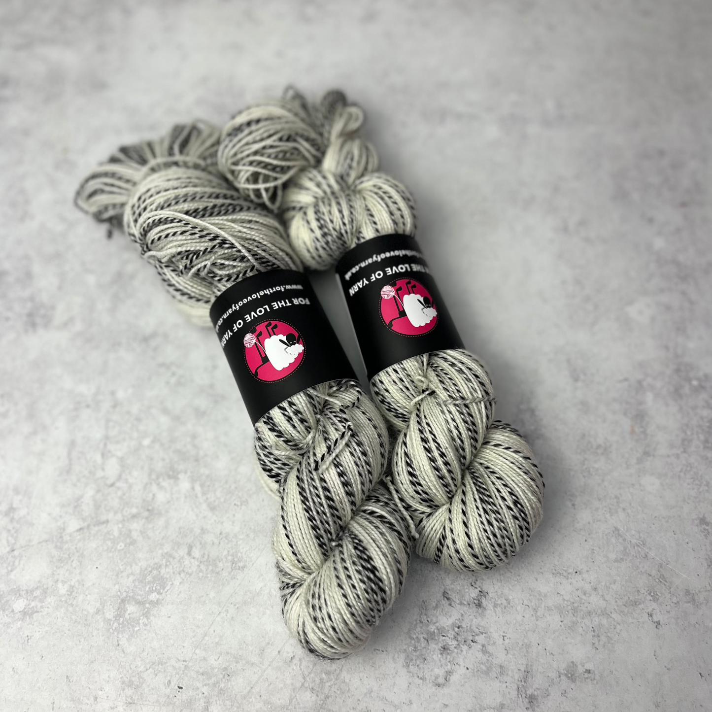 Undyed Zebra Sock