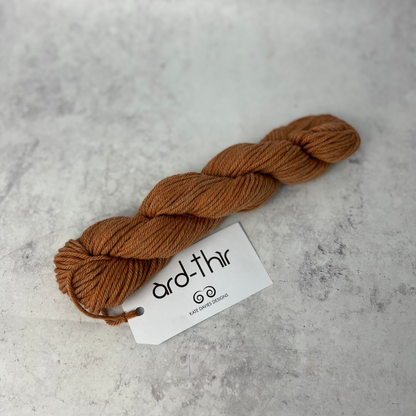 Skein of Veyatie with label showing, set against a neutral background.