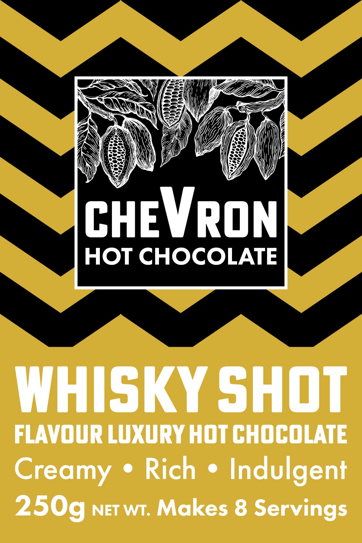 Chevron Hot Chocolate 250g Pouches