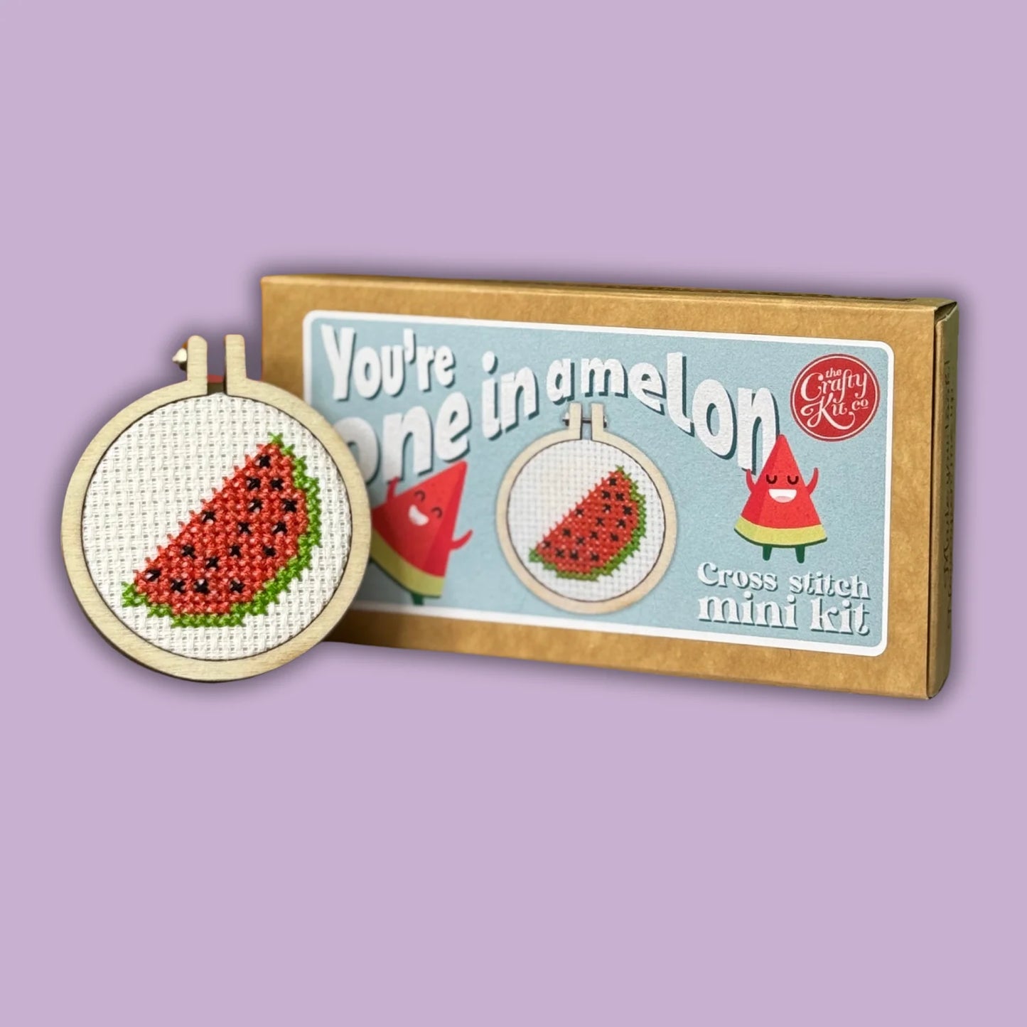 Matchbox Mini Cross Stitch Kit: You're One in A Melon!