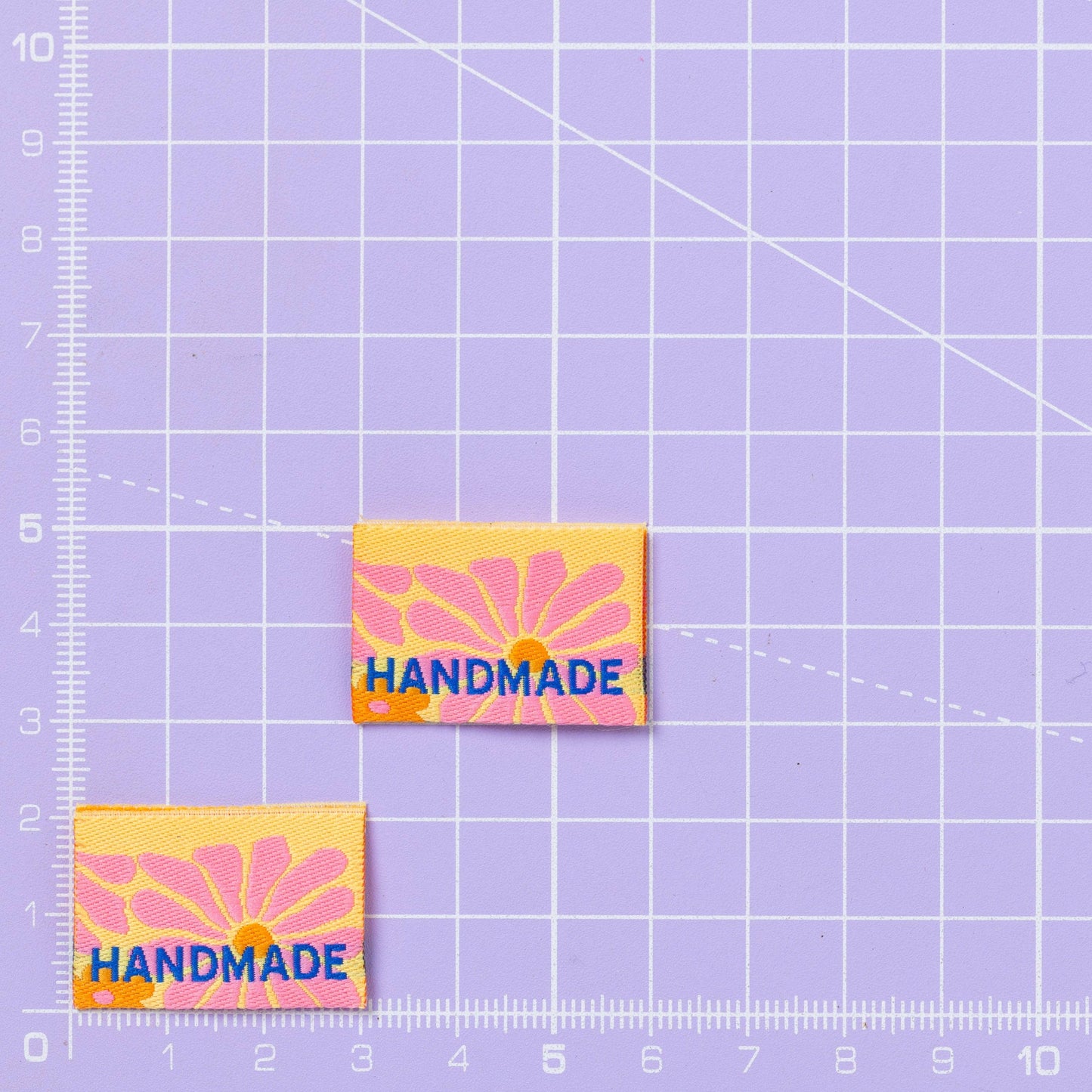 HANDMADE FLOWER POWER Sewing Labels Tags