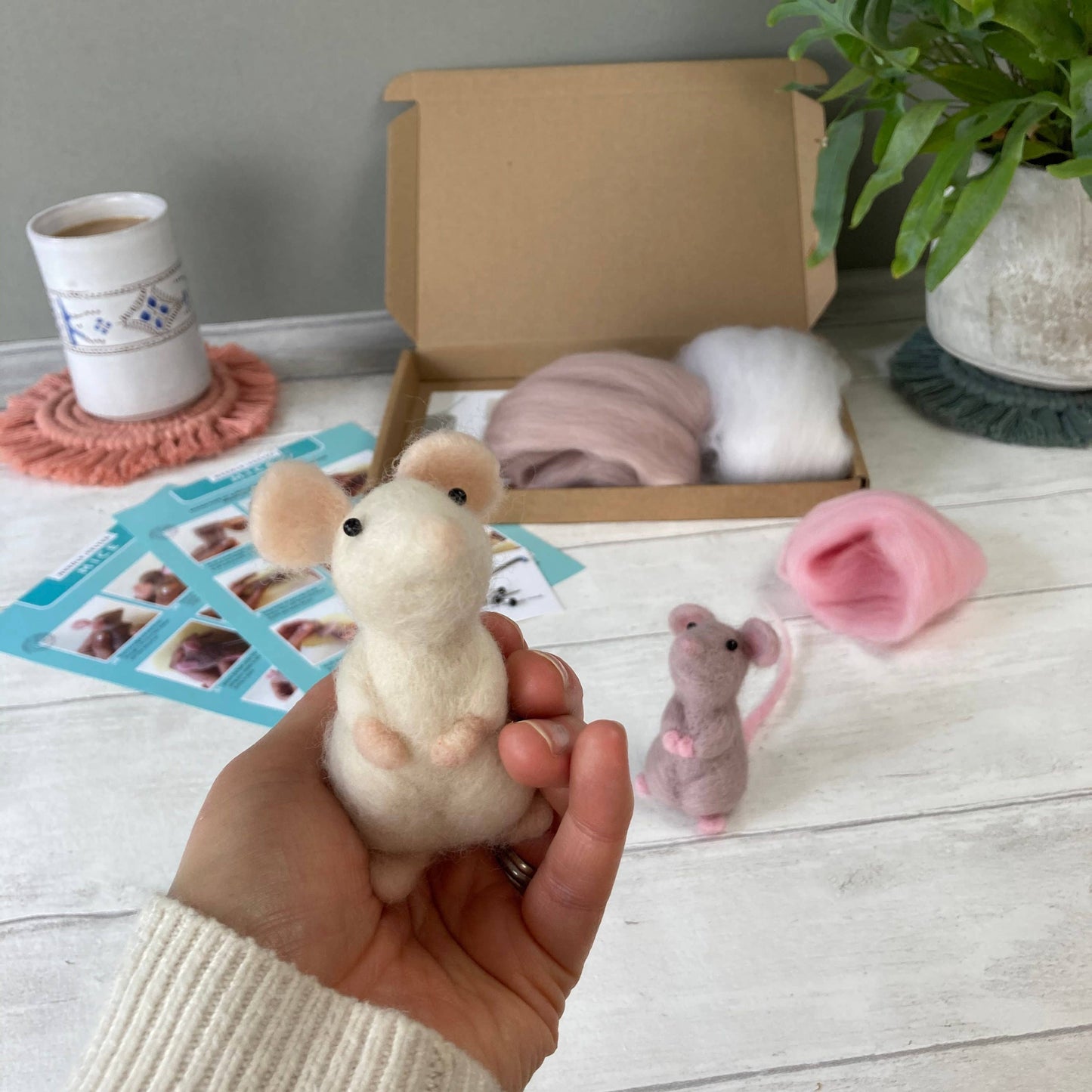 Mice Needle Felting Kit