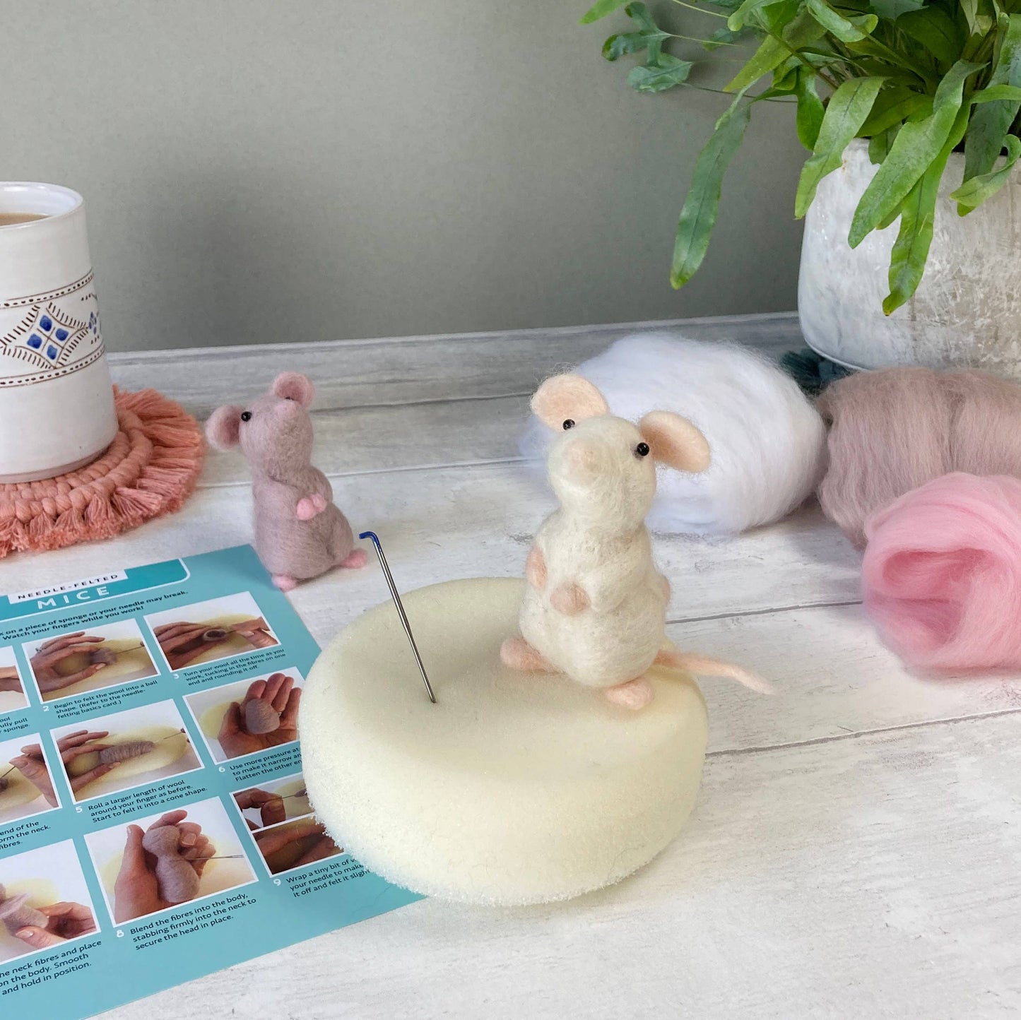 Mice Needle Felting Kit