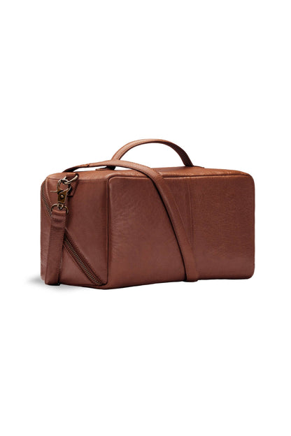 Cleo midi Project Bag: Rich Brown