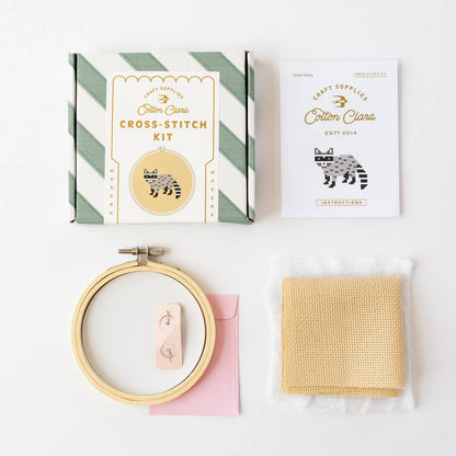 Raccoon Cross Stitch Kit