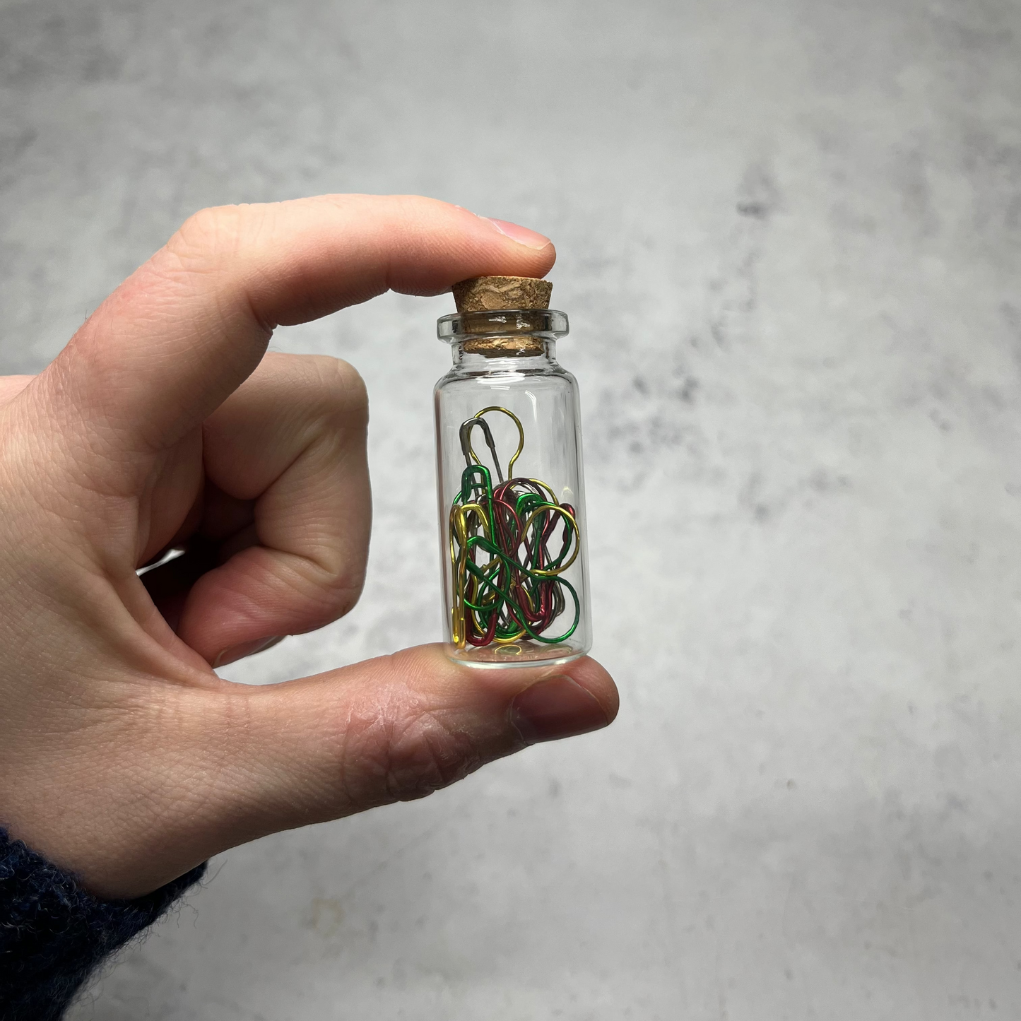 Glass Bottle Stitch Marker