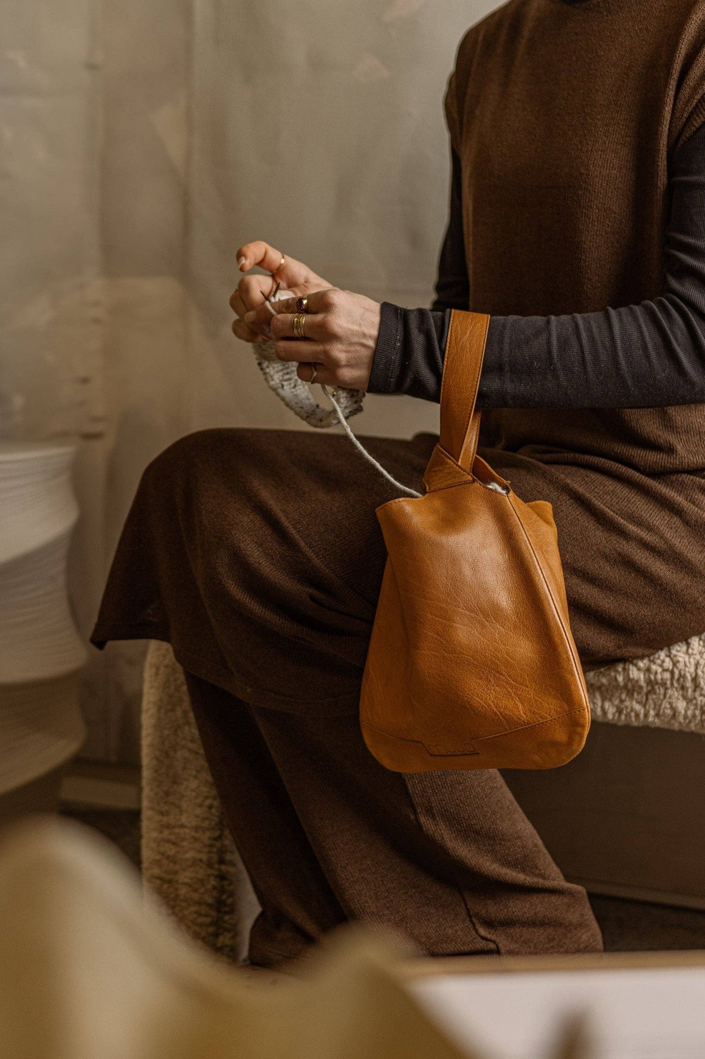 Dzana Project Bag: Whisky / One size
